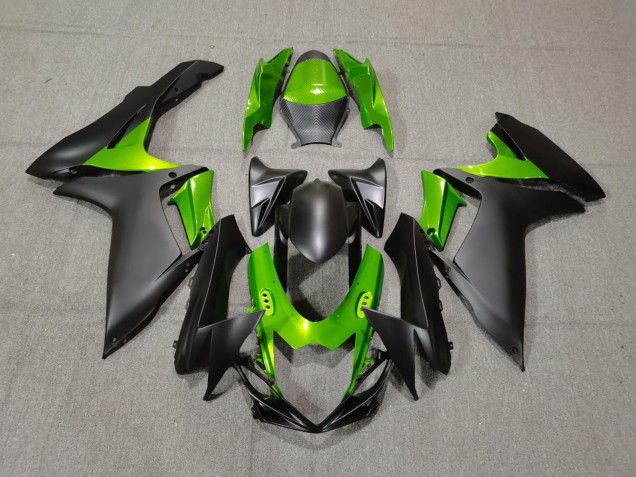 Nero Opaco & Verde 11-24 GSXR 600-750 Carena Nero Opaco & Verde 11-24 GSXR 600-750 Carena