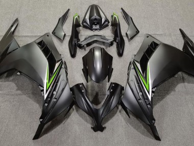 Nero Opaco & Verde 13-18 Ninja 300 Carena