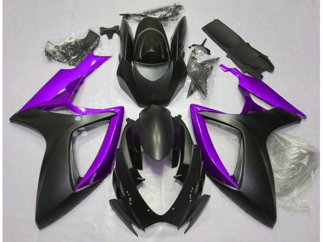 Nero Opaco & Viola 06-07 GSXR 600-750 Carena Nero Opaco & Viola 06-07 GSXR 600-750 Carena