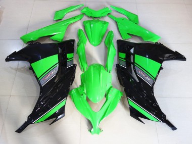 Nero & Verde Lucido 13-18 Ninja 300 Carena