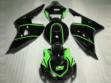 Noir Brillant Haute Visibilité Vert 06-07 CBR1000RR Carena