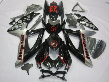 Noir Gris Jordan 08-10 GSXR 600-750 Carena