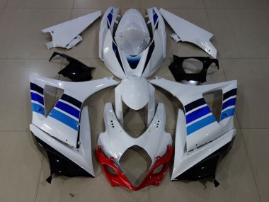 OEM Stile Blu & Bianco 07-08 GSXR 1000 Carena