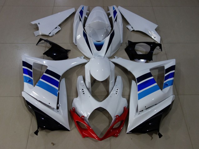OEM Stile Blu & Bianco 07-08 GSXR 1000 Carena