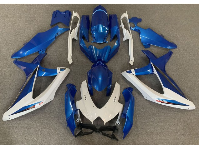OEM Stile Blu & Bianco 08-10 GSXR 600-750 Carena OEM Stile Blu & Bianco 08-10 GSXR 600-750 Carena