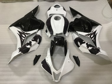 Personalizzato Bianco/Nero 09-12 CBR600RR Carena
