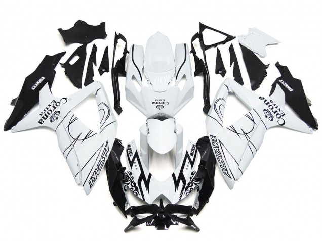 Personalizzato Corona Speciale Con Il Bianco 08-10 GSXR 600-750 Carena
