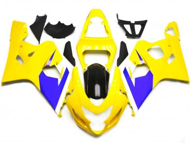Personalizzato Giallo Lucido & Blu Vivace 04-05 GSXR 600-750 Carena