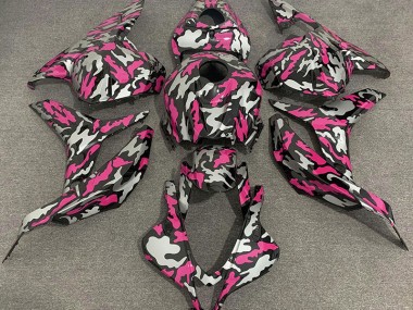 Rosa & Argento Camo 09-12 CBR600RR Carena