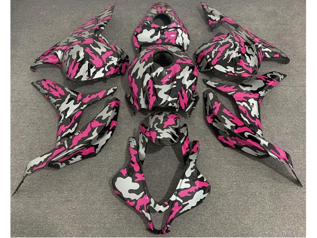 Rosa & Argento Camo 09-12 CBR600RR Carena
