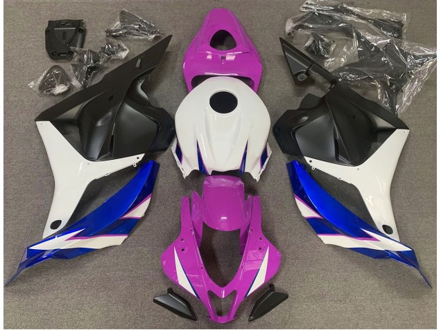 Rosa Lucido Bianco & Blu 09-12 CBR600RR Carena Rosa Lucido Bianco & Blu 09-12 CBR600RR Carena