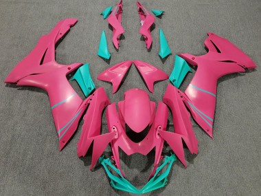 Rosa Shocking Opaco & Verde Acqua 11-24 GSXR 600-750 Carena