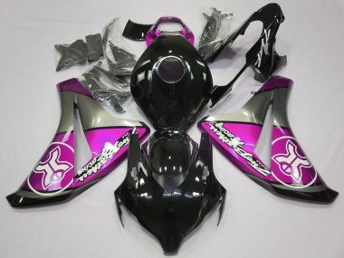 Rosa Su Nero Personalizzato 08-11 CBR1000RR Carena