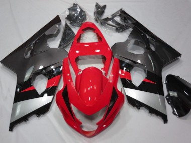 Rosso & Argento Lucido 04-05 GSXR 600-750 Carena