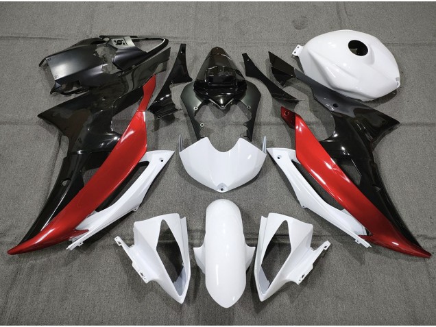 Rosso Bianco & Nero Personalizzato 08-16 R6 Carena Rosso Bianco & Nero Personalizzato 08-16 R6 Carena
