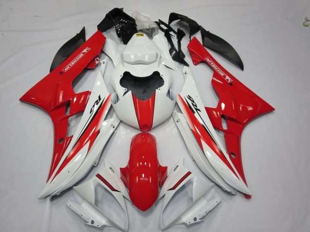 Rosso Bianco Stile OEM 06-07 R6 Carena Rosso Bianco Stile OEM 06-07 R6 Carena