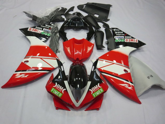 Rosso Bianco Yamalube 12-14 R1 Carena
