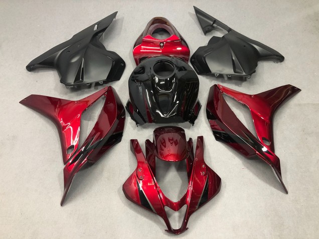 Rosso Intenso Con Nero 09-12 CBR600RR Carena Rosso Intenso Con Nero 09-12 CBR600RR Carena