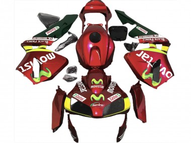 Rosso Intenso Movistar 03-04 CBR600RR Carena