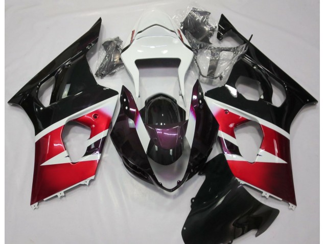 Rosso Lucido & Bianco 03-04 GSXR 1000 Carena Rosso Lucido & Bianco 03-04 GSXR 1000 Carena