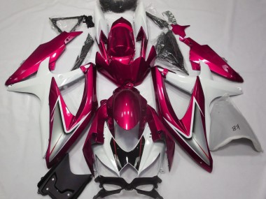 Rosso Lucido & Bianco 08-10 GSXR 600-750 Carena