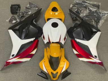 Rosso Lucido Bianco & Giallo 09-12 CBR600RR Carena