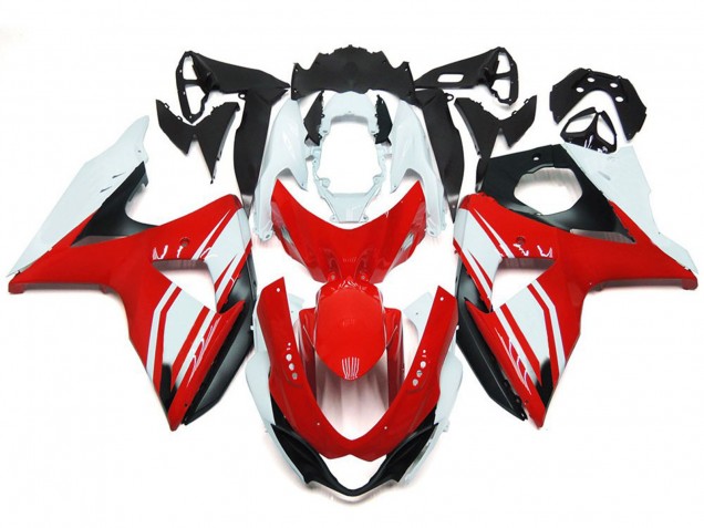 Rosso Lucido Con Stile Nero 09-16 GSXR 1000 Carena