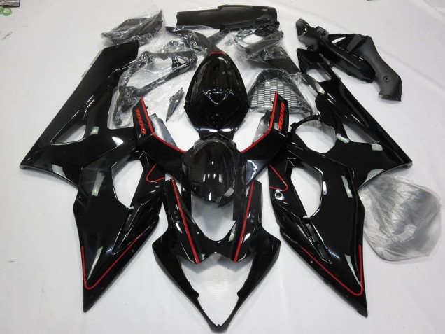 Rosso Lucido & Nero 05-06 GSXR 1000 Carena Rosso Lucido & Nero 05-06 GSXR 1000 Carena