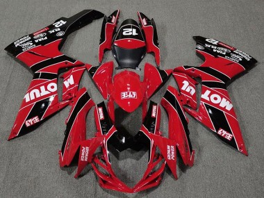Rosso Lucido & Nero Motul 11-24 GSXR 600-750 Carena