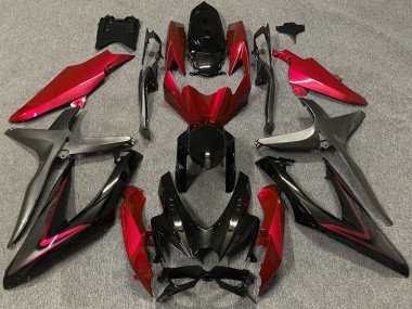 Rosso Lucido & Verde R 08-10 GSXR 600-750 Carena