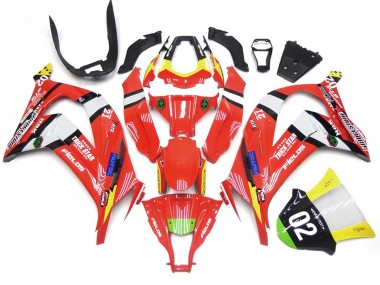 Rosso & Nero Con Bianco 16-19 ZX10R Carena
