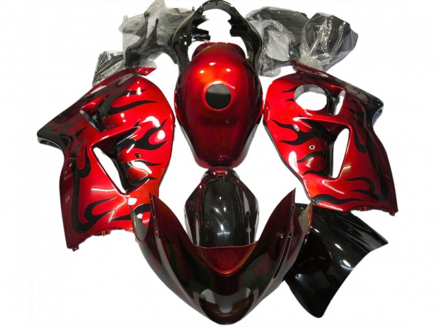Rosso & Nero Fiamma 97-07 GSXR 1300 Carena
