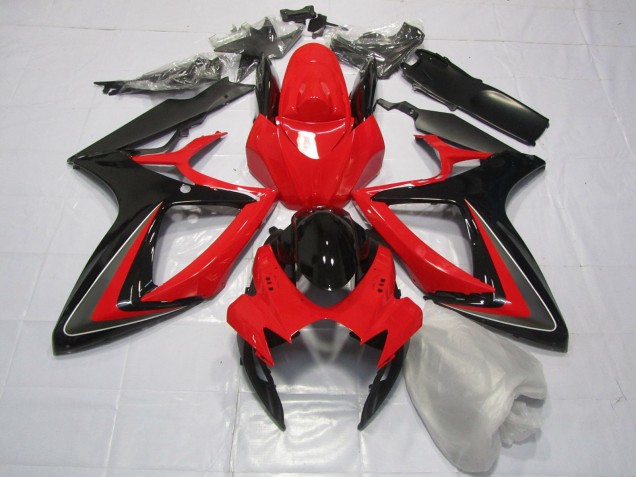 Rosso Nero & Grigio 06-07 GSXR 600-750 Carena Rosso Nero & Grigio 06-07 GSXR 600-750 Carena