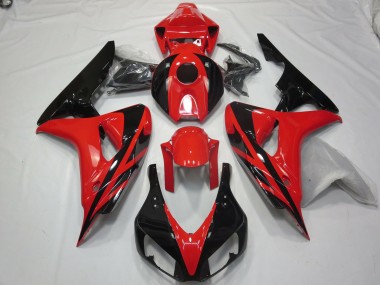 Rosso Nero Stile OEM Senza Decalcomanie 06-07 CBR1000RR Carena