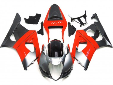 Rosso Semplice & Argento 03-04 GSXR 1000 Carena