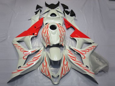 Rouge Flamme Sur Blanc 07-08 CBR600RR Carena