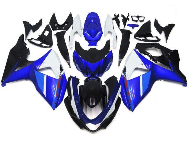 Solido Nero Lucido Blu Bianco 09-16 GSXR 1000 Carena Solido Nero Lucido Blu Bianco 09-16 GSXR 1000 Carena