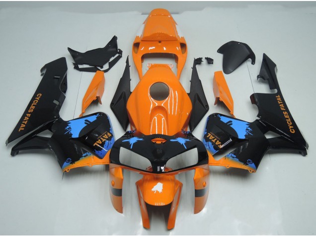 Splatter Arancione & Nero 05-06 CBR600RR Carena