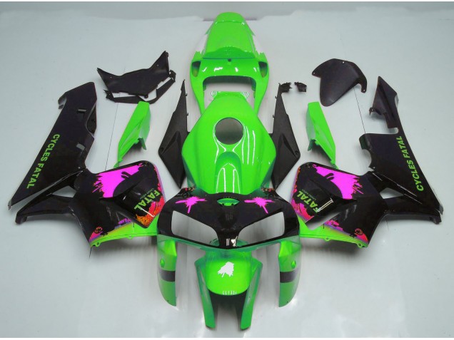 Splatter Rosa Sul Verde 05-06 CBR600RR Carena Splatter Rosa Sul Verde 05-06 CBR600RR Carena