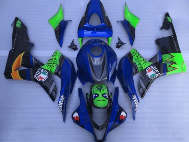 Squalo Blu & Verde 07-08 CBR600RR Carena