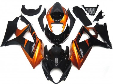 Stile Arancione & Nero Lucido 07-08 GSXR 1000 Carena