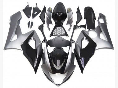 Stile Argento & Nero Lucido 05-06 GSXR 1000 Carena