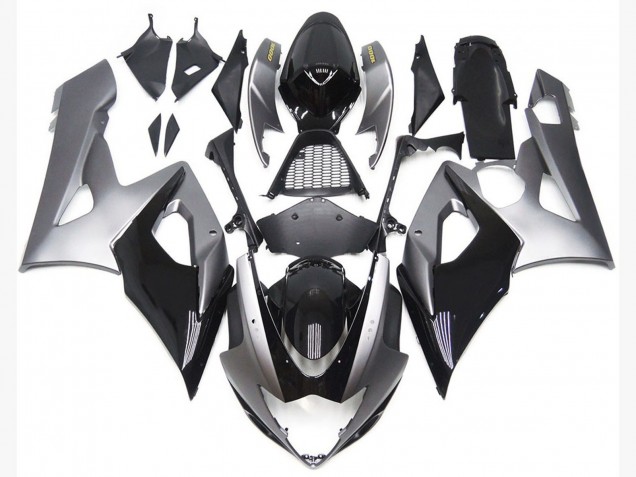 Stile Argento & Nero Lucido 05-06 GSXR 1000 Carena Stile Argento & Nero Lucido 05-06 GSXR 1000 Carena