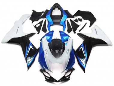 Stile Azzurro & Bianco Lucido Con Nero 11-24 GSXR 600-750 Carena