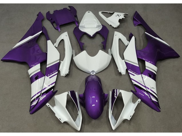 Stile Bianco Lucido & Viola OEM 08-16 R6 Carena Stile Bianco Lucido & Viola OEM 08-16 R6 Carena