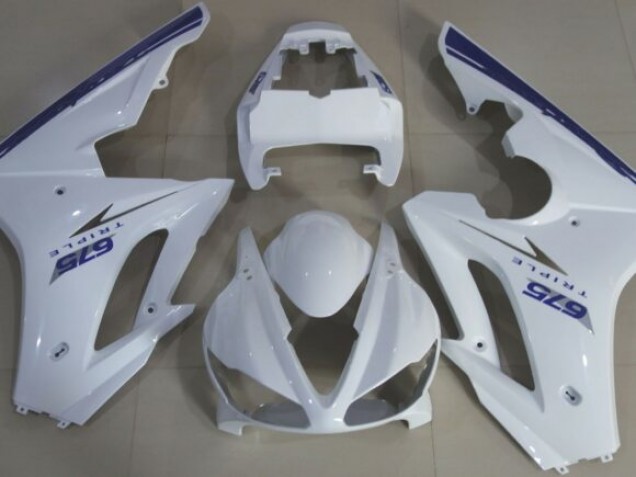 Stile Blu Bianco OEM 09-12 Daytona 675 Carena