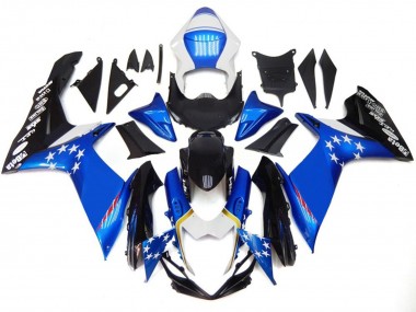 Stile Blu Con Stelle Rosse 11-24 GSXR 600-750 Carena
