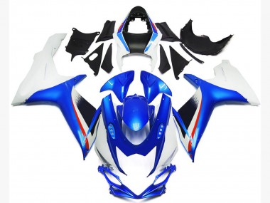Stile Blu Intenso & Bianco Lucido 11-24 GSXR 600-750 Carena