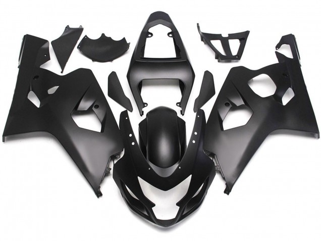 Stile Nero Opaco Con Decalcomanie Rosse 04-05 GSXR 600-750 Carena Stile Nero Opaco Con Decalcomanie Rosse 04-05 GSXR 600-750 Carena