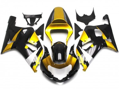Stile Oro & Nero Lucido 01-03 GSXR 600-750 Carena